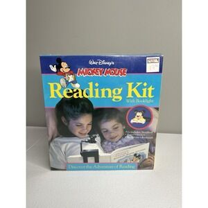 Vtg Walt Disneys Mickey Mouse Reading‎ Kit With Booklight NIB